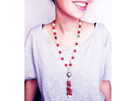 Collar Estela Coral Nácar