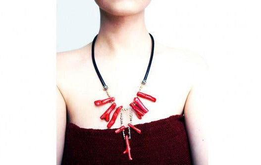 Collar Rojo Coral